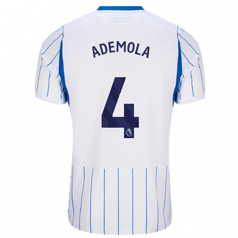 Danxen Męski Sebastian Ademola #4 Niebieski Chaber Biały Wyjazdowa Koszulka 2026/27 Koszulki Klubowe
