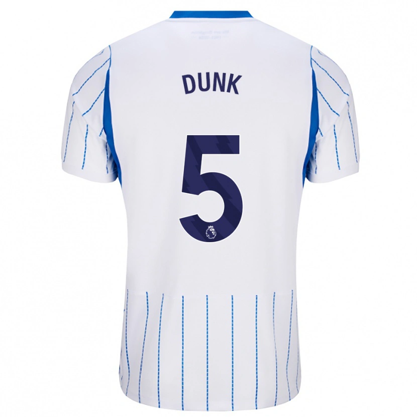 Danxen Męski Lewis Dunk #5 Niebieski Chaber Biały Wyjazdowa Koszulka 2026/27 Koszulki Klubowe