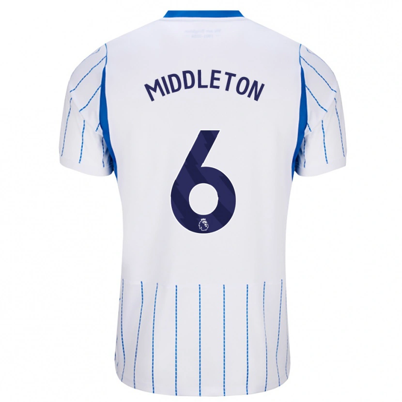 Danxen Męski Jesse Middleton #6 Niebieski Chaber Biały Wyjazdowa Koszulka 2026/27 Koszulki Klubowe