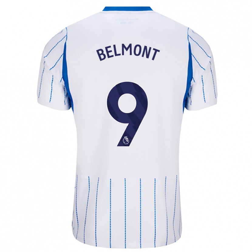 Danxen Męski Joe Belmont #9 Niebieski Chaber Biały Wyjazdowa Koszulka 2026/27 Koszulki Klubowe