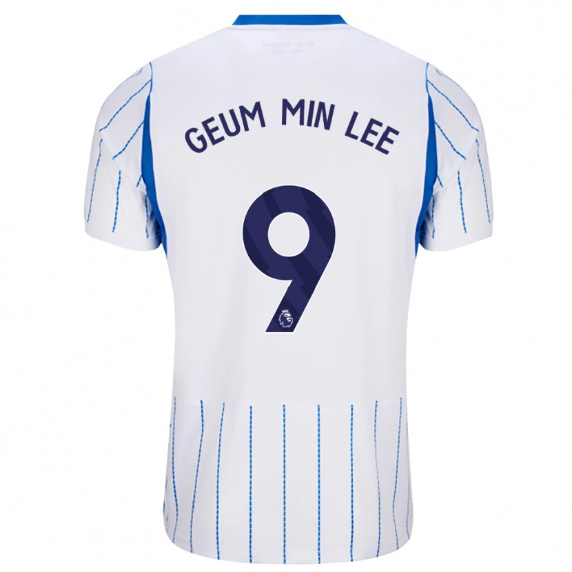 Danxen Męski Lee Geum-Min #9 Niebieski Chaber Biały Wyjazdowa Koszulka 2026/27 Koszulki Klubowe