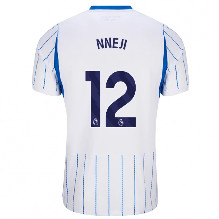 Danxen Męski Daniel Nneji #12 Niebieski Chaber Biały Wyjazdowa Koszulka 2026/27 Koszulki Klubowe