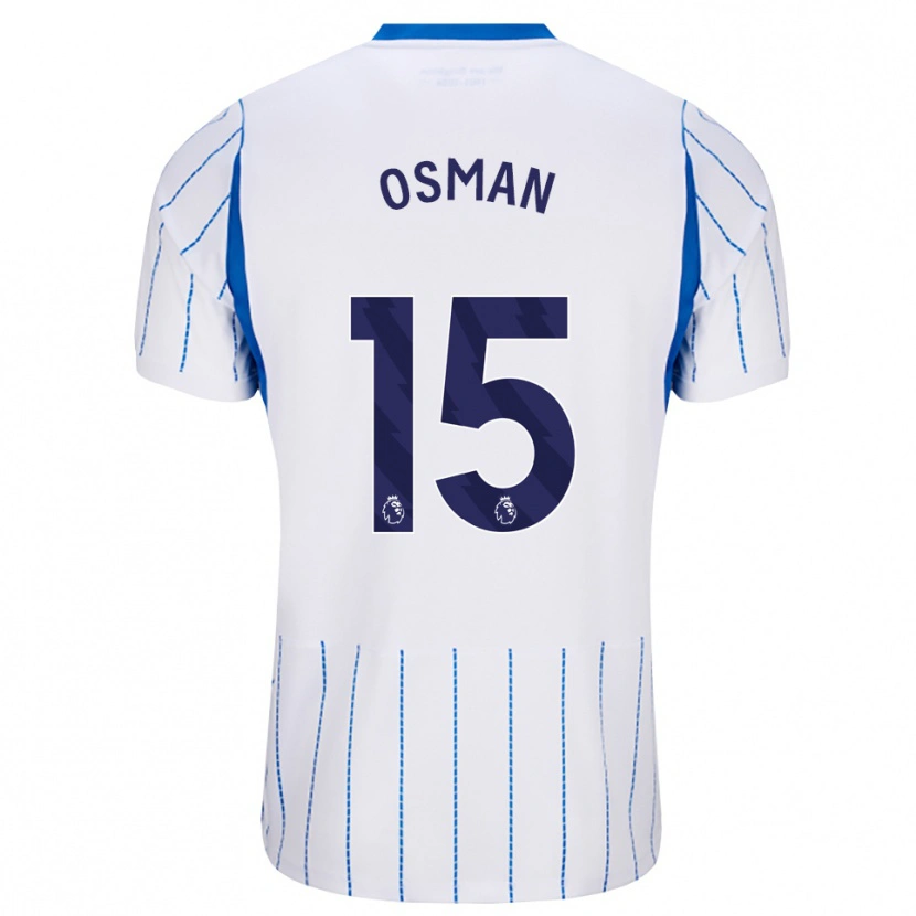 Danxen Męski Ibrahim Osman #15 Niebieski Chaber Biały Wyjazdowa Koszulka 2026/27 Koszulki Klubowe