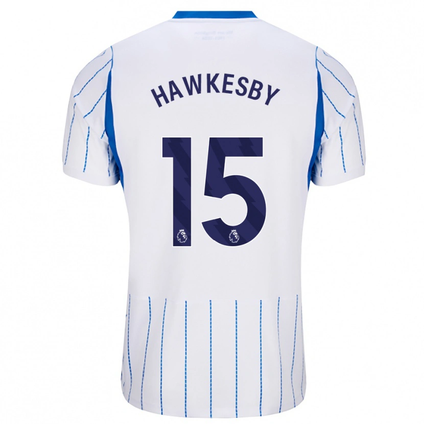 Danxen Męski Mackenzie Hawkesby #15 Niebieski Chaber Biały Wyjazdowa Koszulka 2026/27 Koszulki Klubowe