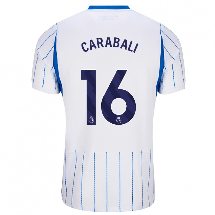 Danxen Męski Jorelyn Carabalí #16 Niebieski Chaber Biały Wyjazdowa Koszulka 2026/27 Koszulki Klubowe