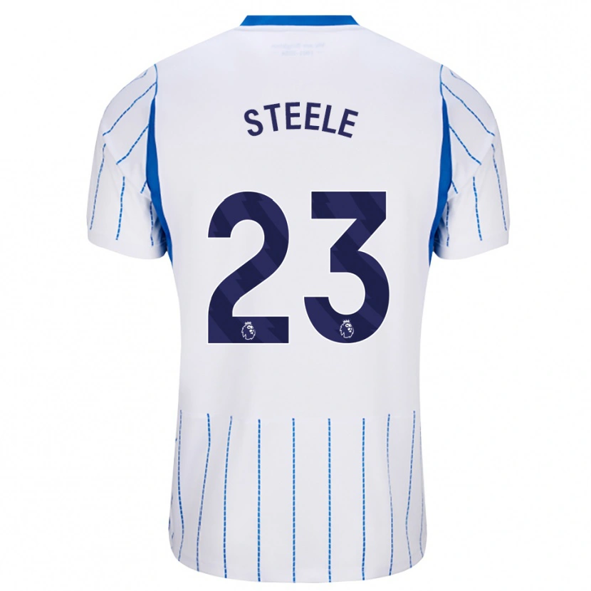 Danxen Męski Jason Steele #23 Niebieski Chaber Biały Wyjazdowa Koszulka 2026/27 Koszulki Klubowe