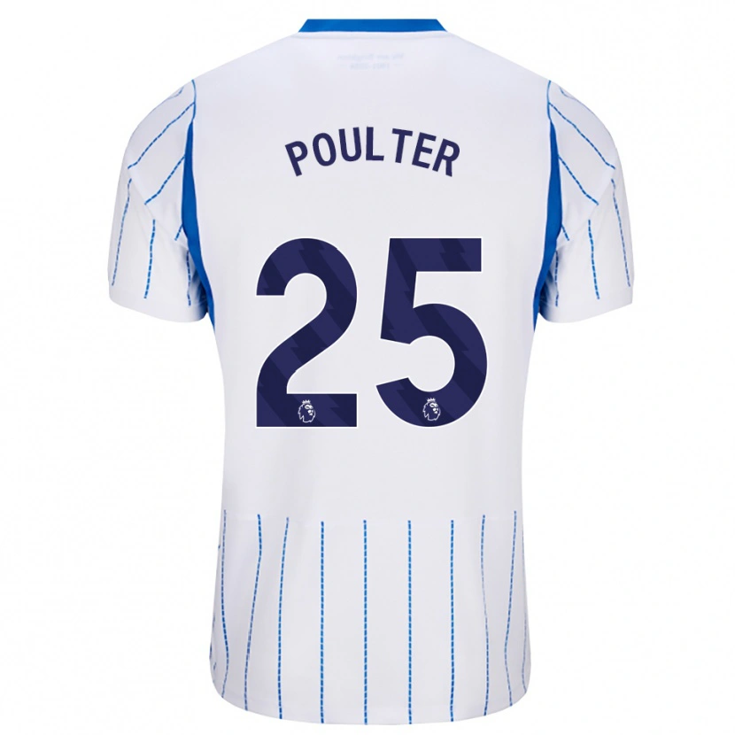 Danxen Męski Hannah Poulter #25 Niebieski Chaber Biały Wyjazdowa Koszulka 2026/27 Koszulki Klubowe