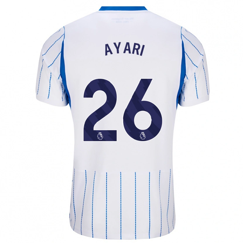 Danxen Męski Yasin Ayari #26 Niebieski Chaber Biały Wyjazdowa Koszulka 2026/27 Koszulki Klubowe