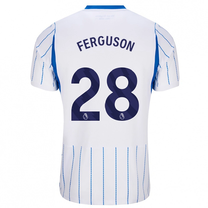 Danxen Męski Evan Ferguson #28 Niebieski Chaber Biały Wyjazdowa Koszulka 2026/27 Koszulki Klubowe