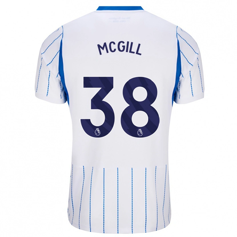 Danxen Męski Tom Mcgill #38 Niebieski Chaber Biały Wyjazdowa Koszulka 2026/27 Koszulki Klubowe