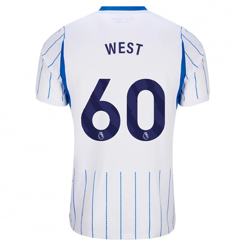 Danxen Męski Aidan West #60 Niebieski Chaber Biały Wyjazdowa Koszulka 2026/27 Koszulki Klubowe