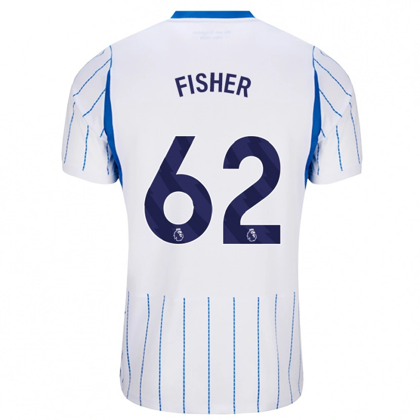 Danxen Męski Hugo Fisher #62 Niebieski Chaber Biały Wyjazdowa Koszulka 2026/27 Koszulki Klubowe