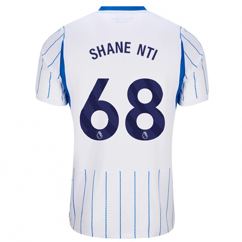 Danxen Męski Shane Nti #68 Niebieski Chaber Biały Wyjazdowa Koszulka 2026/27 Koszulki Klubowe