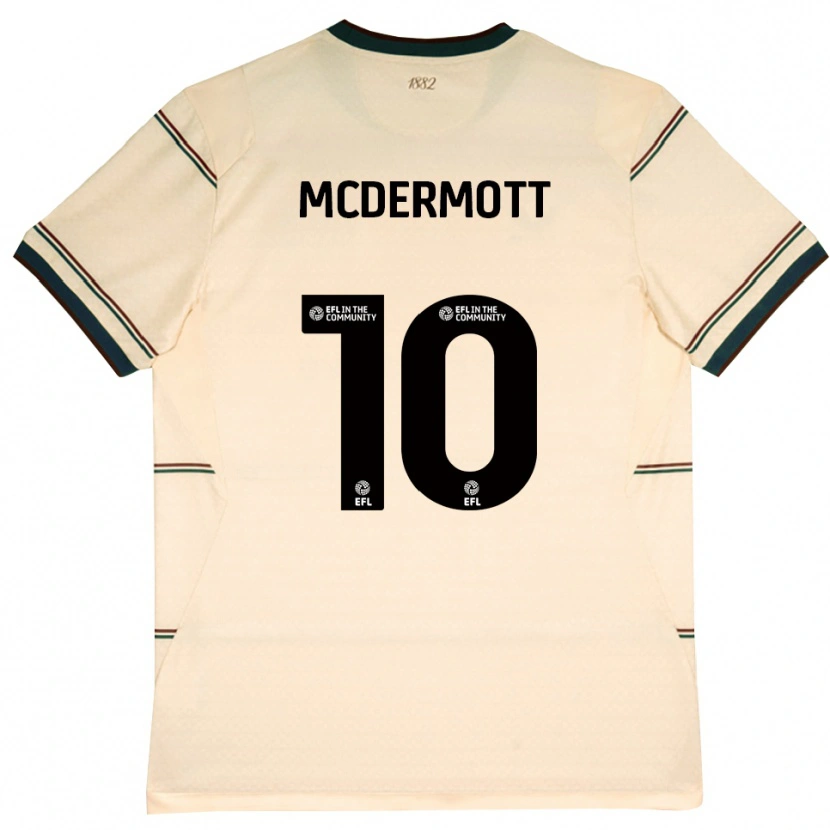Danxen Męski Tommy Mcdermott #10 Beżowy Bordowy Wyjazdowa Koszulka 2026/27 Koszulki Klubowe