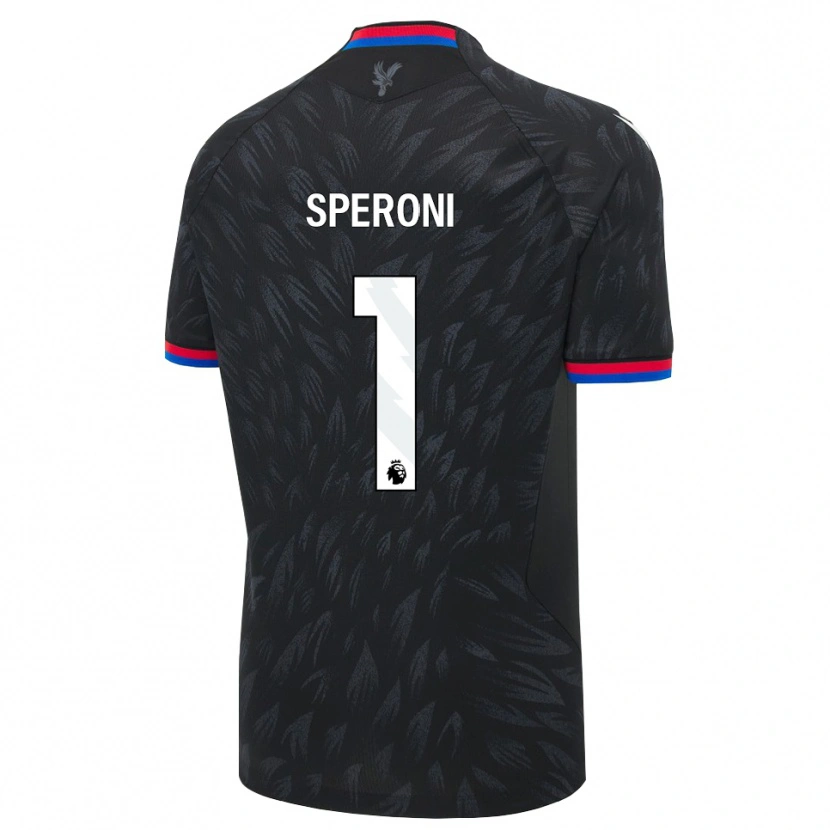 Danxen Męski Thiago Speroni #1 Czarny Niebieski Czerwony Wyjazdowa Koszulka 2026/27 Koszulki Klubowe