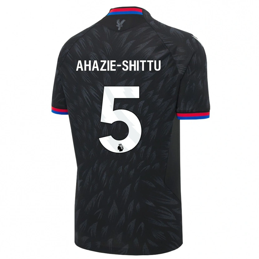 Danxen Męski Remi Ahazie-Shittu #5 Czarny Niebieski Czerwony Wyjazdowa Koszulka 2026/27 Koszulki Klubowe