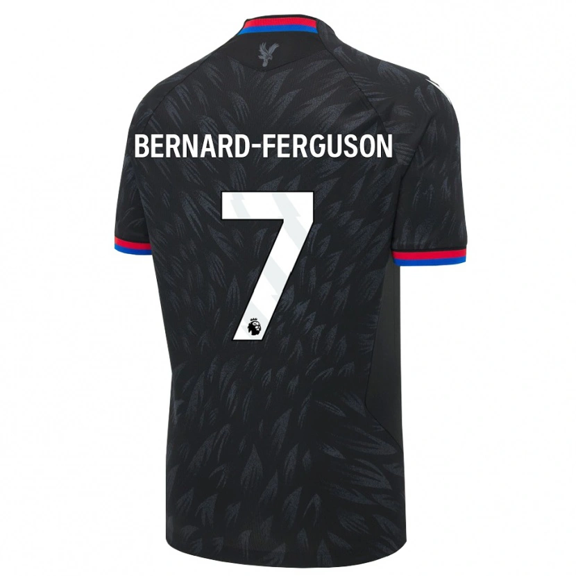 Danxen Męski Makai Bernard-Ferguson #7 Czarny Niebieski Czerwony Wyjazdowa Koszulka 2026/27 Koszulki Klubowe