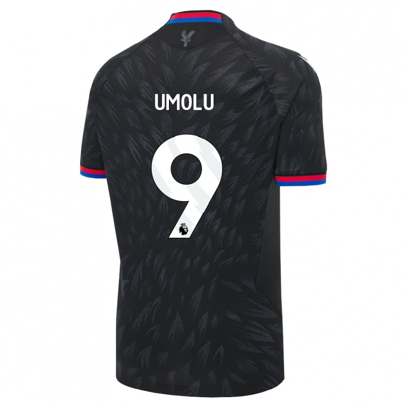 Danxen Męski Jemiah Umolu #9 Czarny Niebieski Czerwony Wyjazdowa Koszulka 2026/27 Koszulki Klubowe