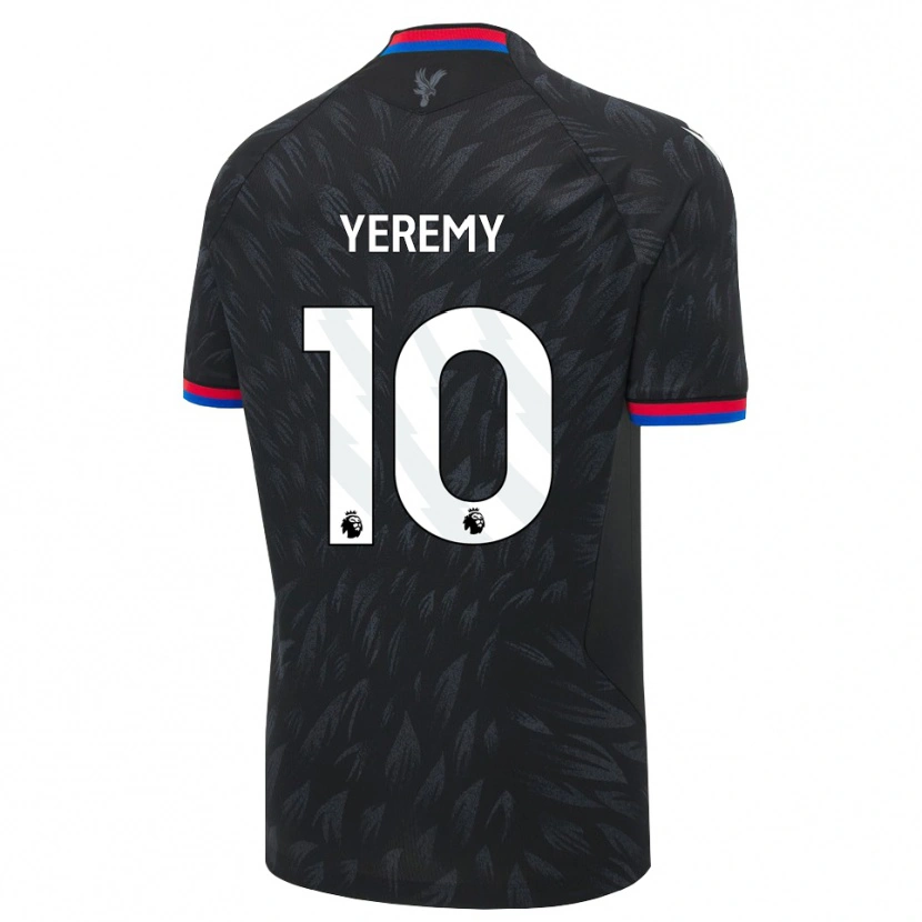 Danxen Męski Yéremy Pino #10 Czarny Niebieski Czerwony Wyjazdowa Koszulka 2026/27 Koszulki Klubowe