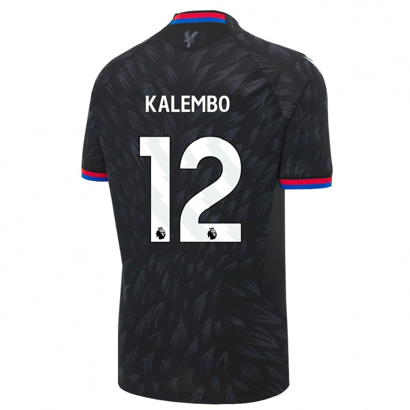Danxen Męski Nathanael Kalembo #12 Czarny Niebieski Czerwony Wyjazdowa Koszulka 2026/27 Koszulki Klubowe