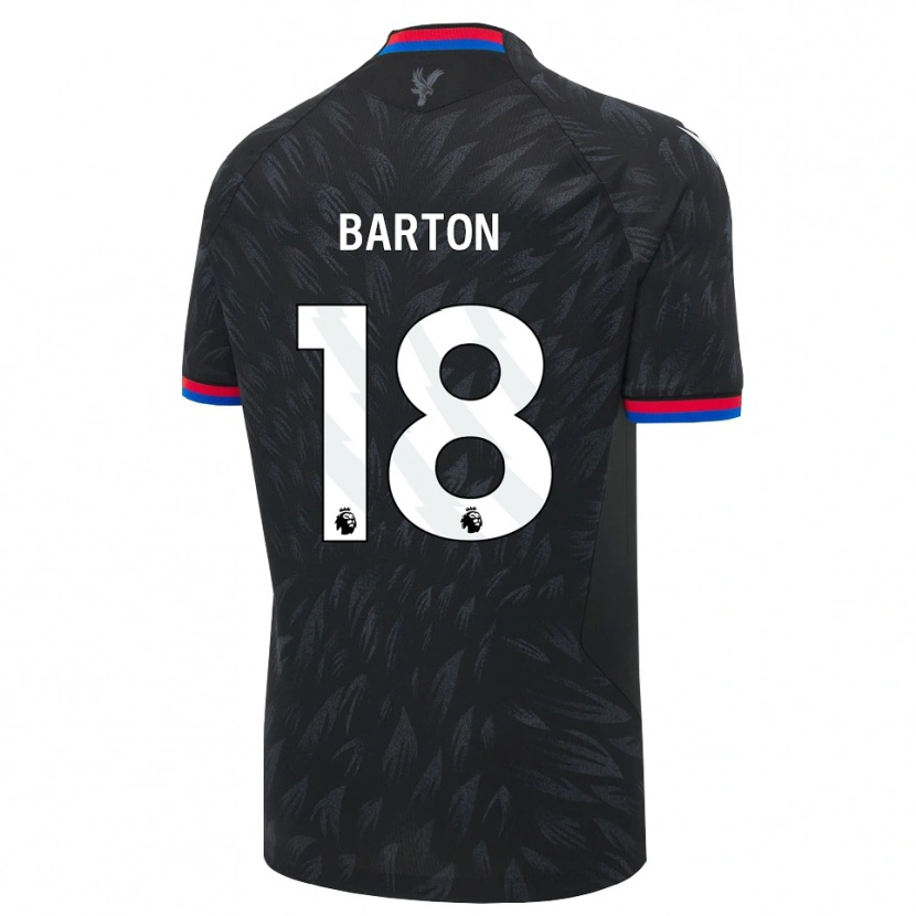 Danxen Męski Kirsty Barton #18 Czarny Niebieski Czerwony Wyjazdowa Koszulka 2026/27 Koszulki Klubowe