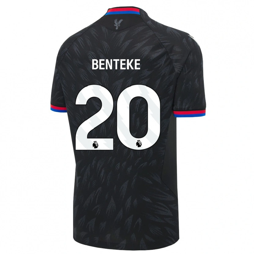 Danxen Męski Christian Benteke #20 Czarny Niebieski Czerwony Wyjazdowa Koszulka 2026/27 Koszulki Klubowe