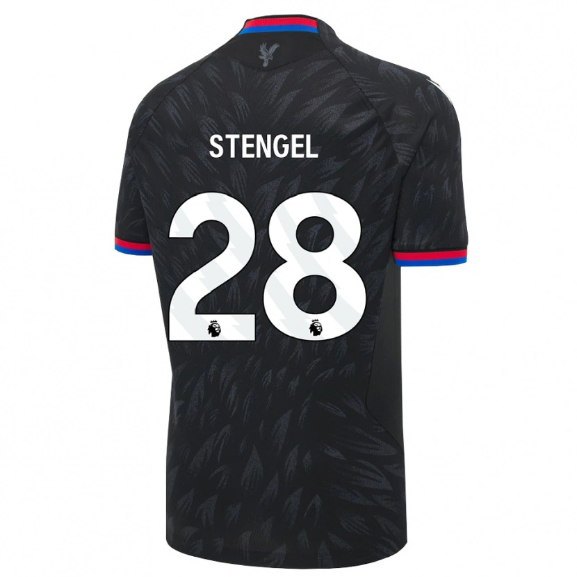 Danxen Męski Katie Stengel #28 Czarny Niebieski Czerwony Wyjazdowa Koszulka 2026/27 Koszulki Klubowe