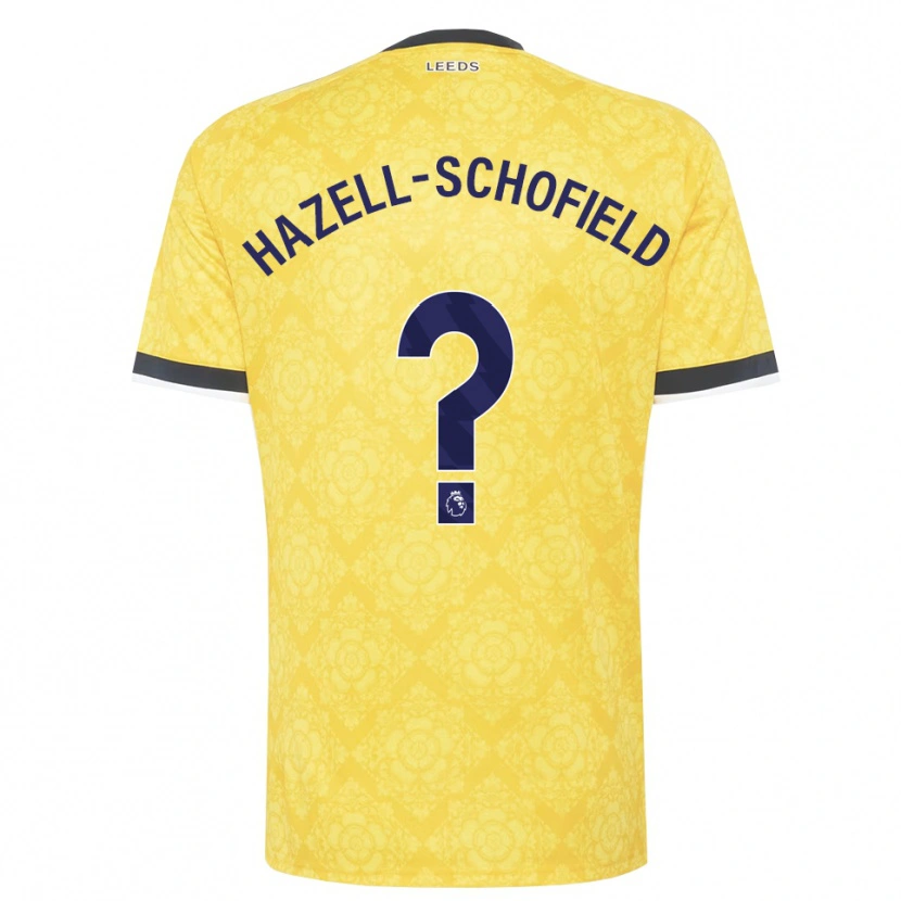 Danxen Męski Marley Hazell-Schofield #0 Żółty Biały Czarny Wyjazdowa Koszulka 2026/27 Koszulki Klubowe