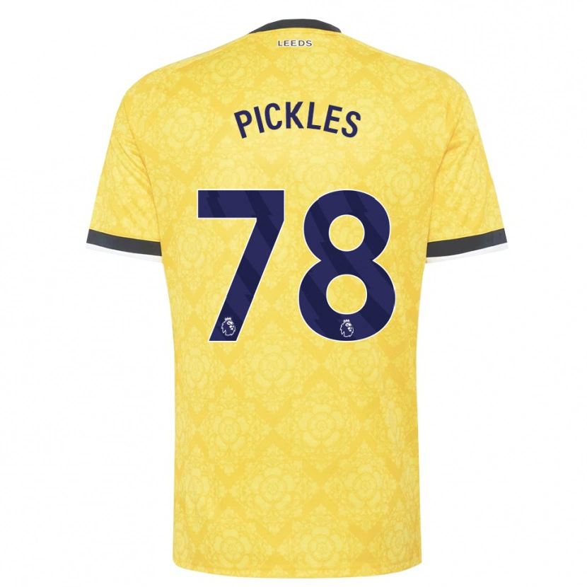 Danxen Męski Ollie Pickles #78 Żółty Biały Czarny Wyjazdowa Koszulka 2026/27 Koszulki Klubowe