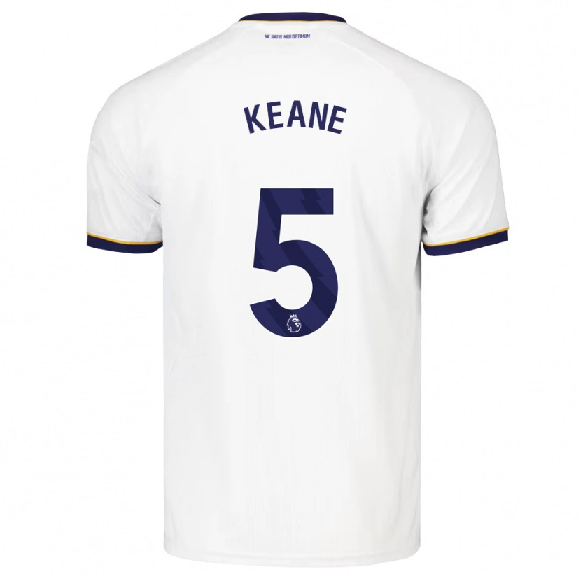 Danxen Męski Michael Keane #5 Północnoniebieski Biały Żółty Wyjazdowa Koszulka 2026/27 Koszulki Klubowe