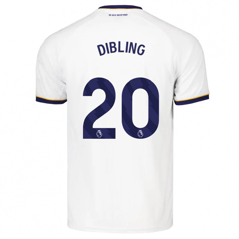 Danxen Męski Tyler Dibling #20 Północnoniebieski Biały Żółty Wyjazdowa Koszulka 2026/27 Koszulki Klubowe