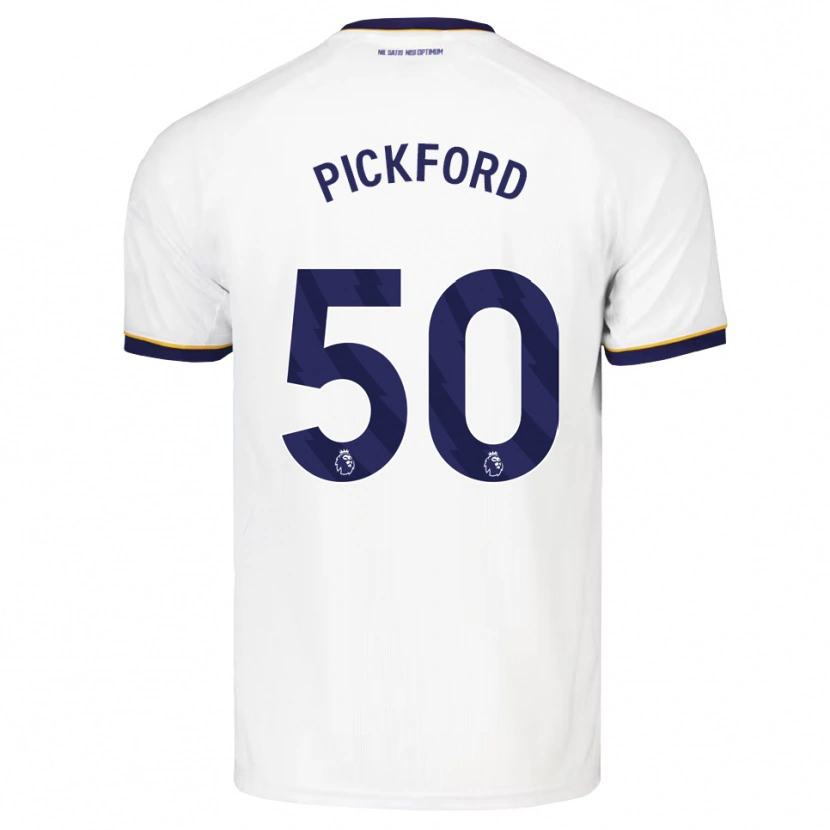 Danxen Męski George Pickford #50 Północnoniebieski Biały Żółty Wyjazdowa Koszulka 2026/27 Koszulki Klubowe