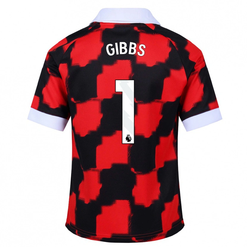 Danxen Męski Frankie Gibbs #1 Czerwony Biały Czarny Wyjazdowa Koszulka 2026/27 Koszulki Klubowe