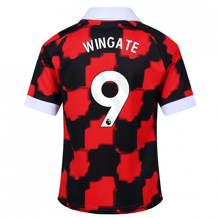 Danxen Męski Tom Wingate #9 Czerwony Biały Czarny Wyjazdowa Koszulka 2026/27 Koszulki Klubowe