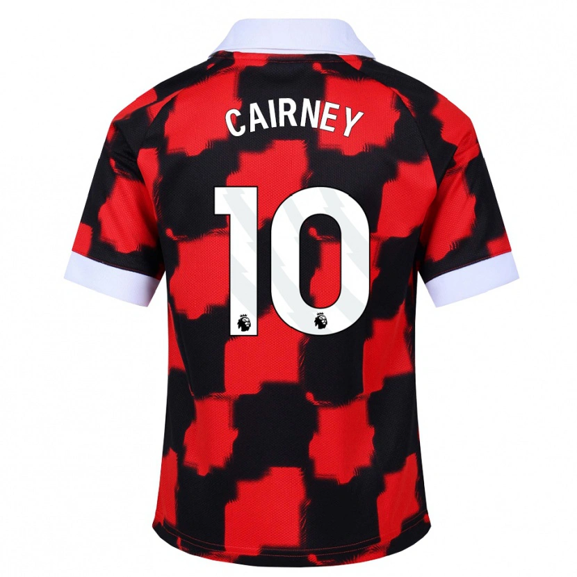Danxen Męski Tom Cairney #10 Czerwony Biały Czarny Wyjazdowa Koszulka 2026/27 Koszulki Klubowe