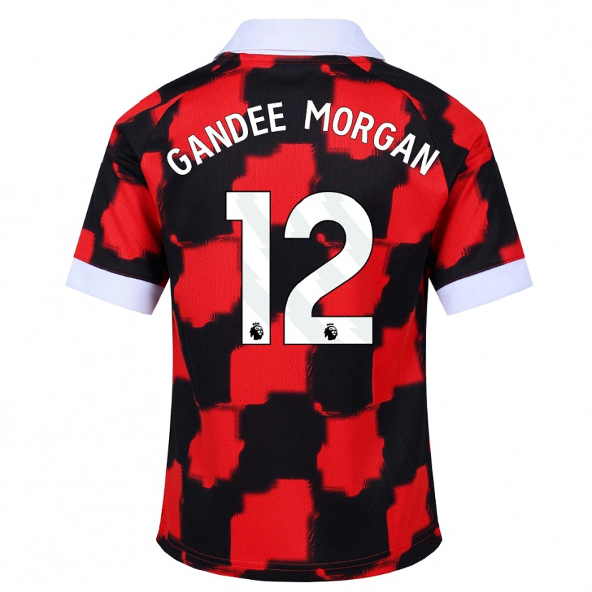 Danxen Męski Stella Gandee Morgan #12 Czerwony Biały Czarny Wyjazdowa Koszulka 2026/27 Koszulki Klubowe
