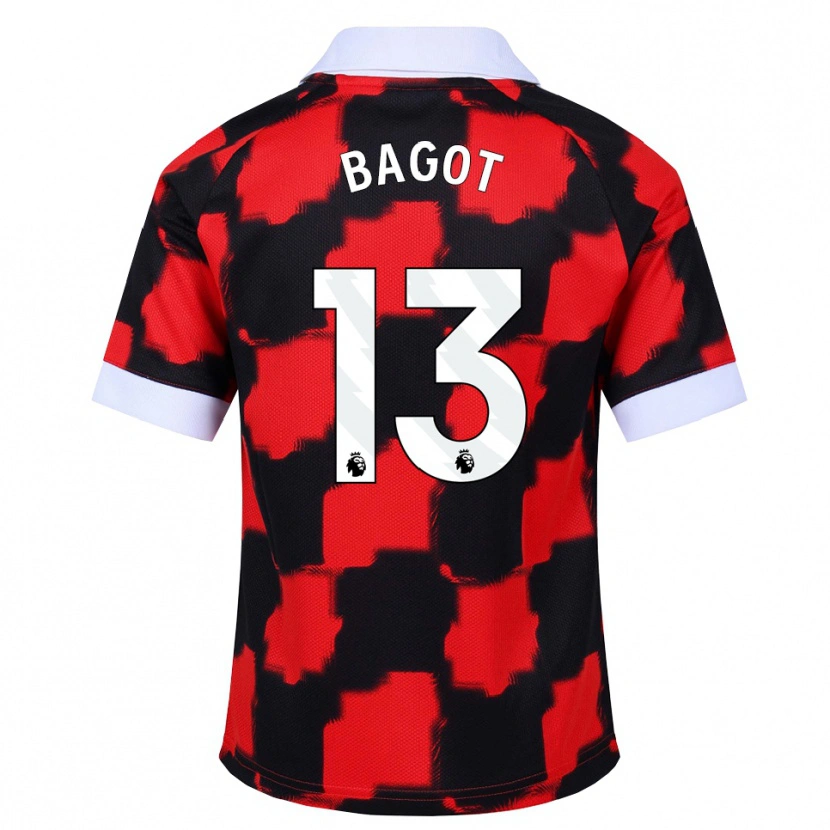 Danxen Męski Matthew Bagot #13 Czerwony Biały Czarny Wyjazdowa Koszulka 2026/27 Koszulki Klubowe
