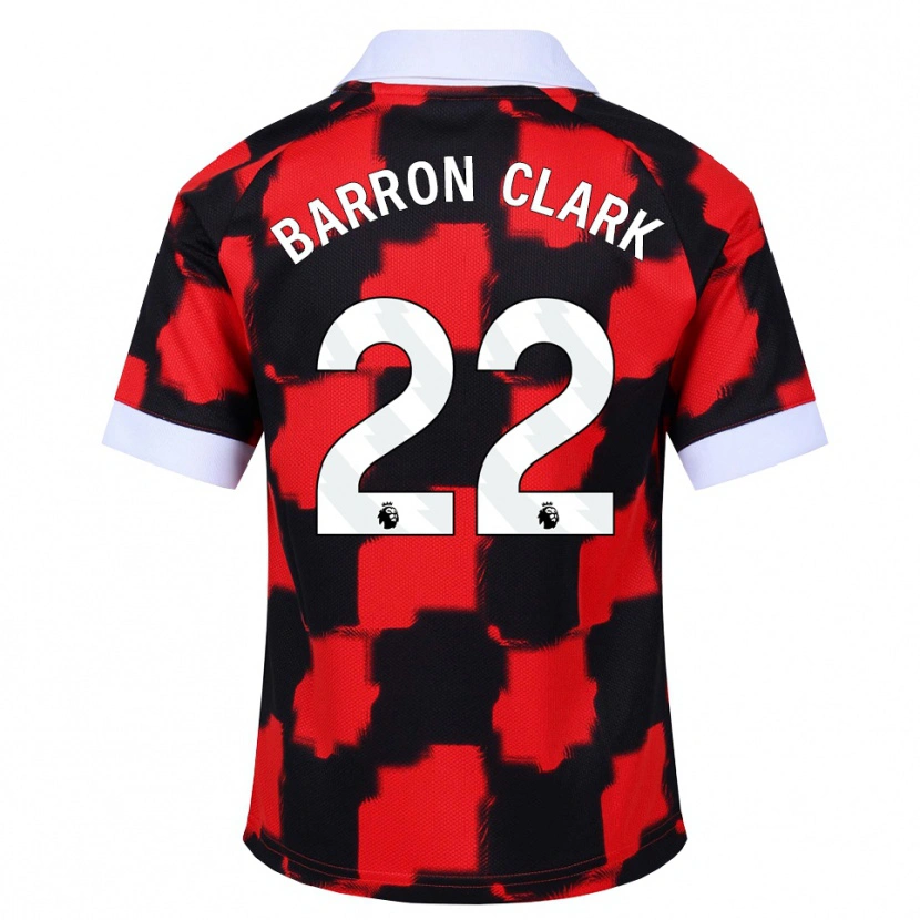 Danxen Męski Betty Barron-Clark #22 Czerwony Biały Czarny Wyjazdowa Koszulka 2026/27 Koszulki Klubowe