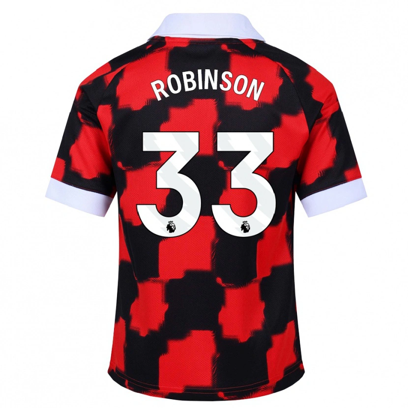 Danxen Męski Antonee Robinson #33 Czerwony Biały Czarny Wyjazdowa Koszulka 2026/27 Koszulki Klubowe