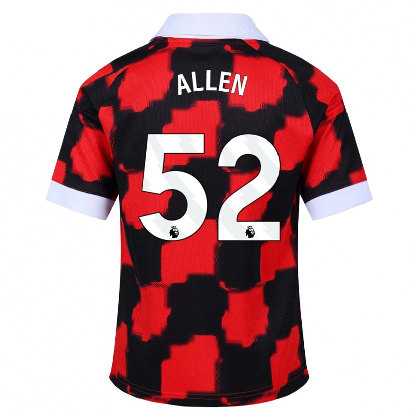 Danxen Męski Michael Allen #52 Czerwony Biały Czarny Wyjazdowa Koszulka 2026/27 Koszulki Klubowe