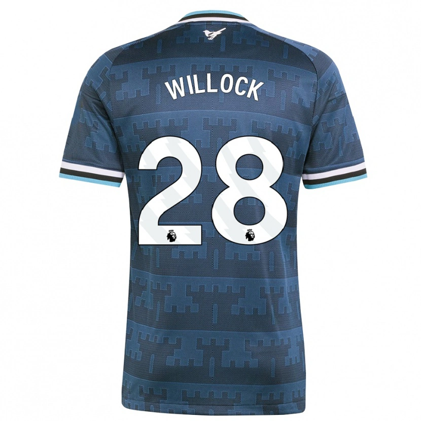 Danxen Męski Joe Willock #28 Żółty Czarny Niebieski Wyjazdowa Koszulka 2026/27 Koszulki Klubowe