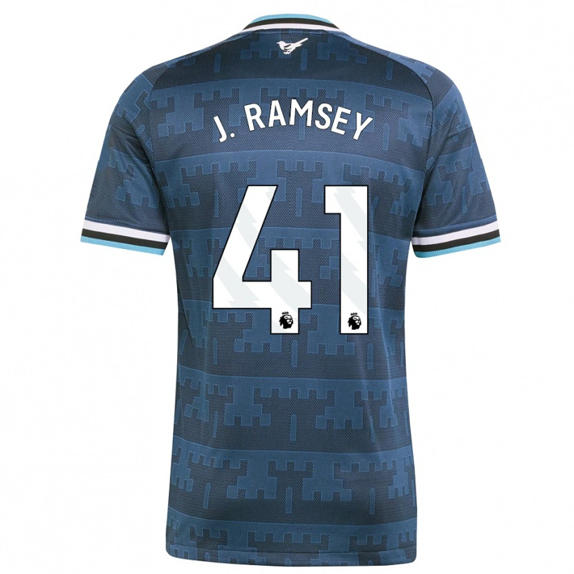 Danxen Męski Jacob Ramsey #41 Żółty Czarny Niebieski Wyjazdowa Koszulka 2026/27 Koszulki Klubowe