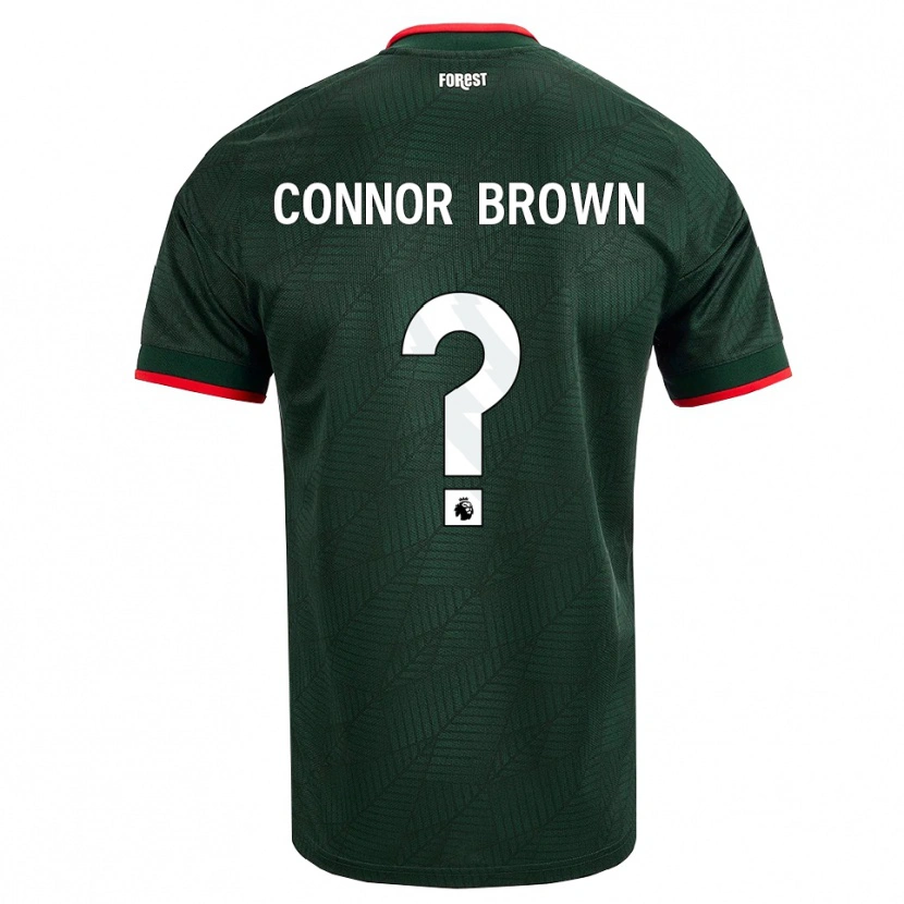 Danxen Męski Connor Brown #0 Ciemnozielony Czerwony Wyjazdowa Koszulka 2026/27 Koszulki Klubowe
