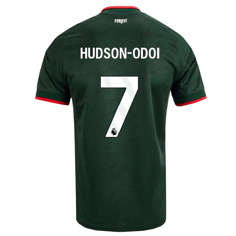 Danxen Męski Callum Hudson-Odoi #7 Ciemnozielony Czerwony Wyjazdowa Koszulka 2026/27 Koszulki Klubowe