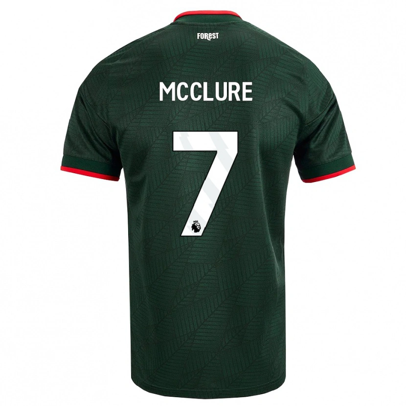 Danxen Męski Blaine Mcclure #7 Ciemnozielony Czerwony Wyjazdowa Koszulka 2026/27 Koszulki Klubowe