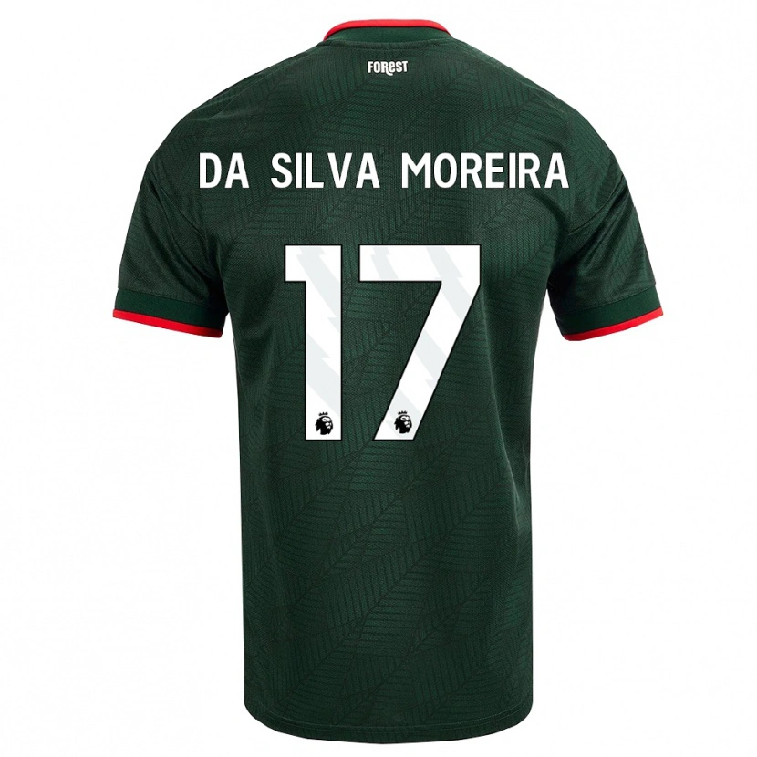 Danxen Męski Eric Da Silva Moreira #17 Ciemnozielony Czerwony Wyjazdowa Koszulka 2026/27 Koszulki Klubowe