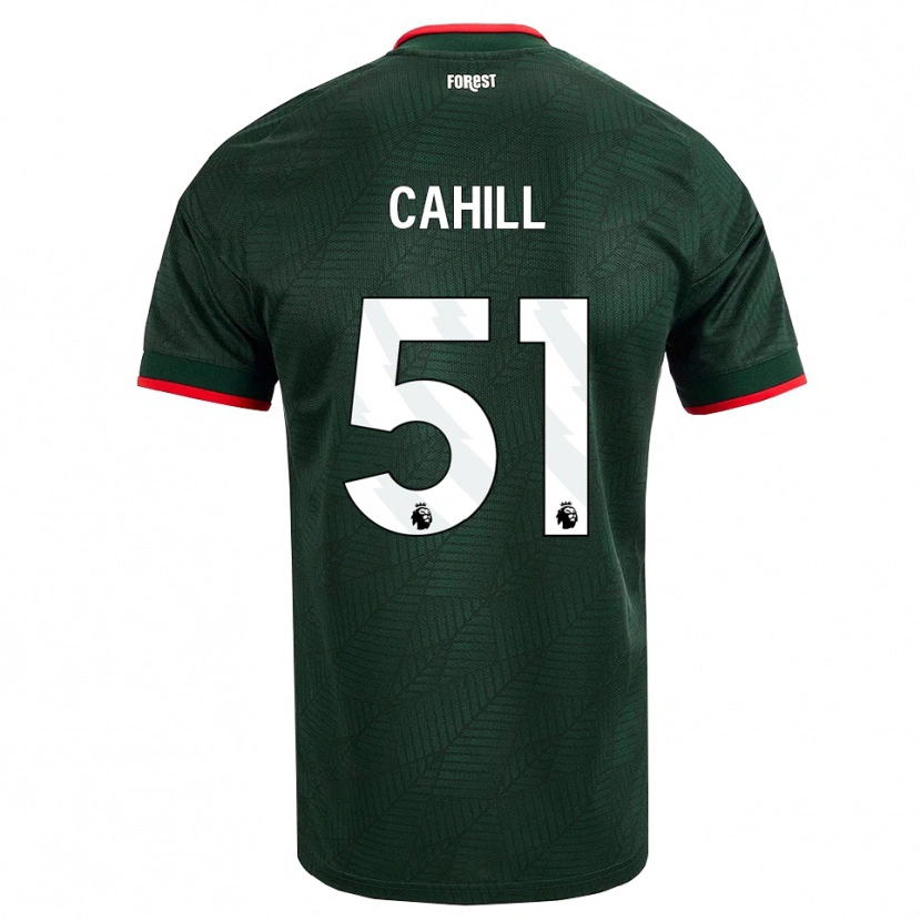 Danxen Męski Shae Cahill #51 Ciemnozielony Czerwony Wyjazdowa Koszulka 2026/27 Koszulki Klubowe