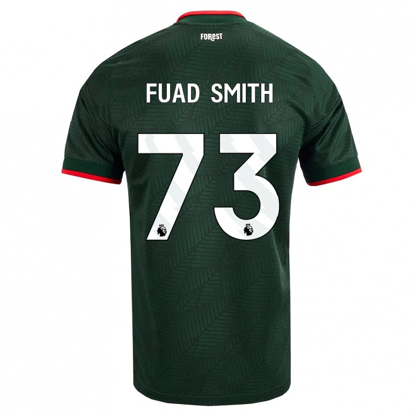 Danxen Męski Fuad Smith #73 Ciemnozielony Czerwony Wyjazdowa Koszulka 2026/27 Koszulki Klubowe
