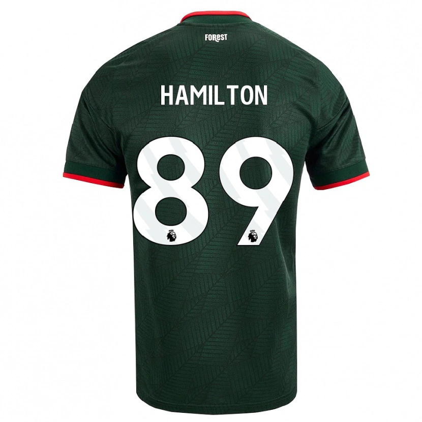 Danxen Męski Scott Hamilton #89 Ciemnozielony Czerwony Wyjazdowa Koszulka 2026/27 Koszulki Klubowe