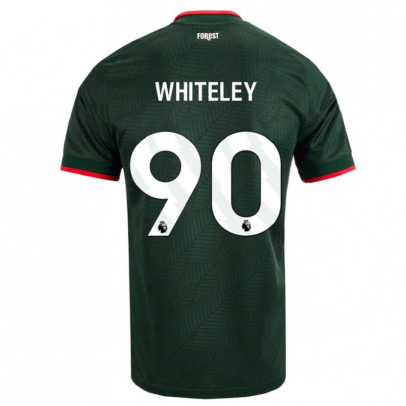 Danxen Męski Jonathan Whiteley #90 Ciemnozielony Czerwony Wyjazdowa Koszulka 2026/27 Koszulki Klubowe